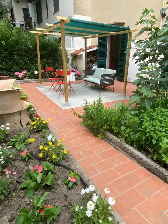Il giardino con il pergolato